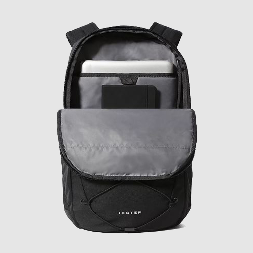 Open The North Face Jester 26L Backpack With Laptop Inside