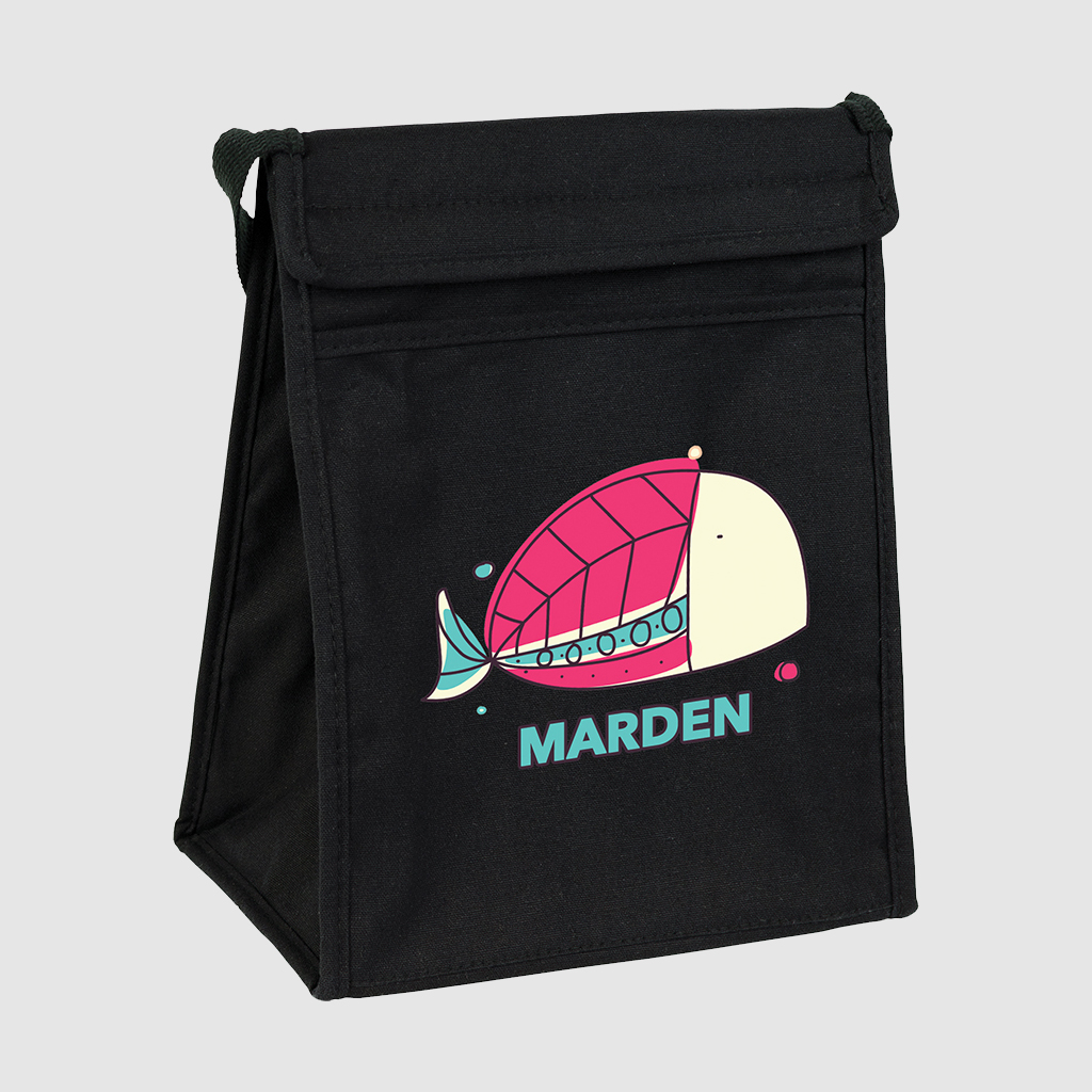 Black Cotton Lunch Cooler - Bag Workshop