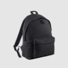 Custom black polyester rucksack with comfortable handles and 600D Polyester, customisation options available