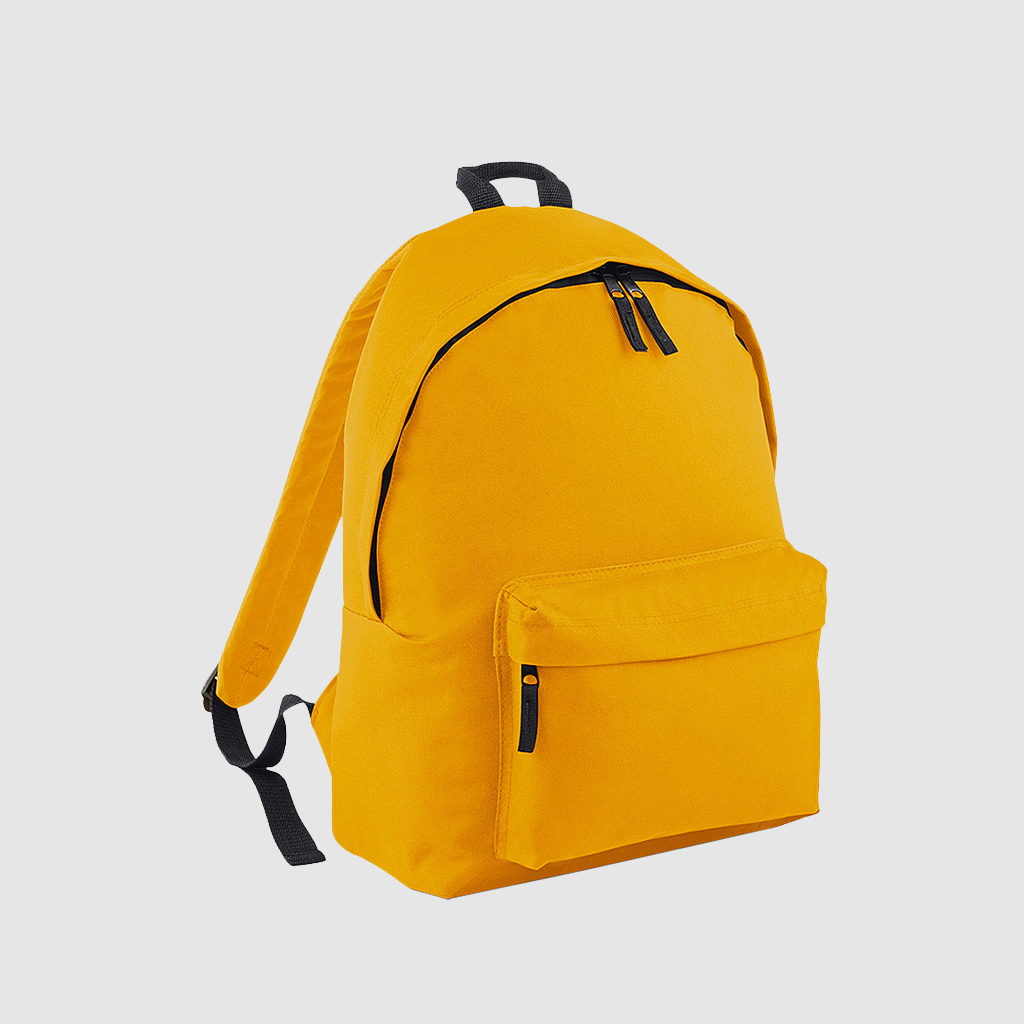 Custom black polyester rucksack with comfortable handles and 600D Polyester, customisation options available