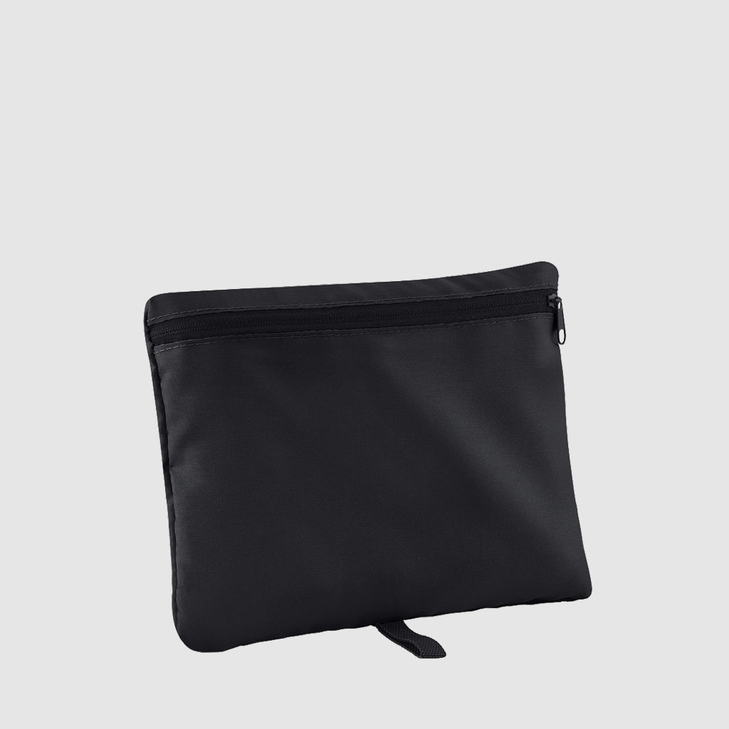Custom black barrel bag