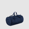 Custom black barrel bag