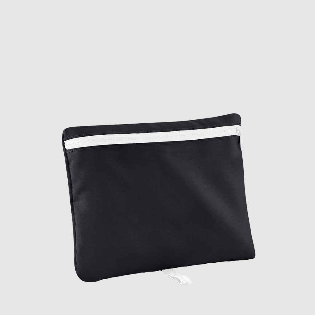 Custom black barrel bag