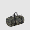 Custom black barrel bag