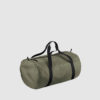 Custom black barrel bag