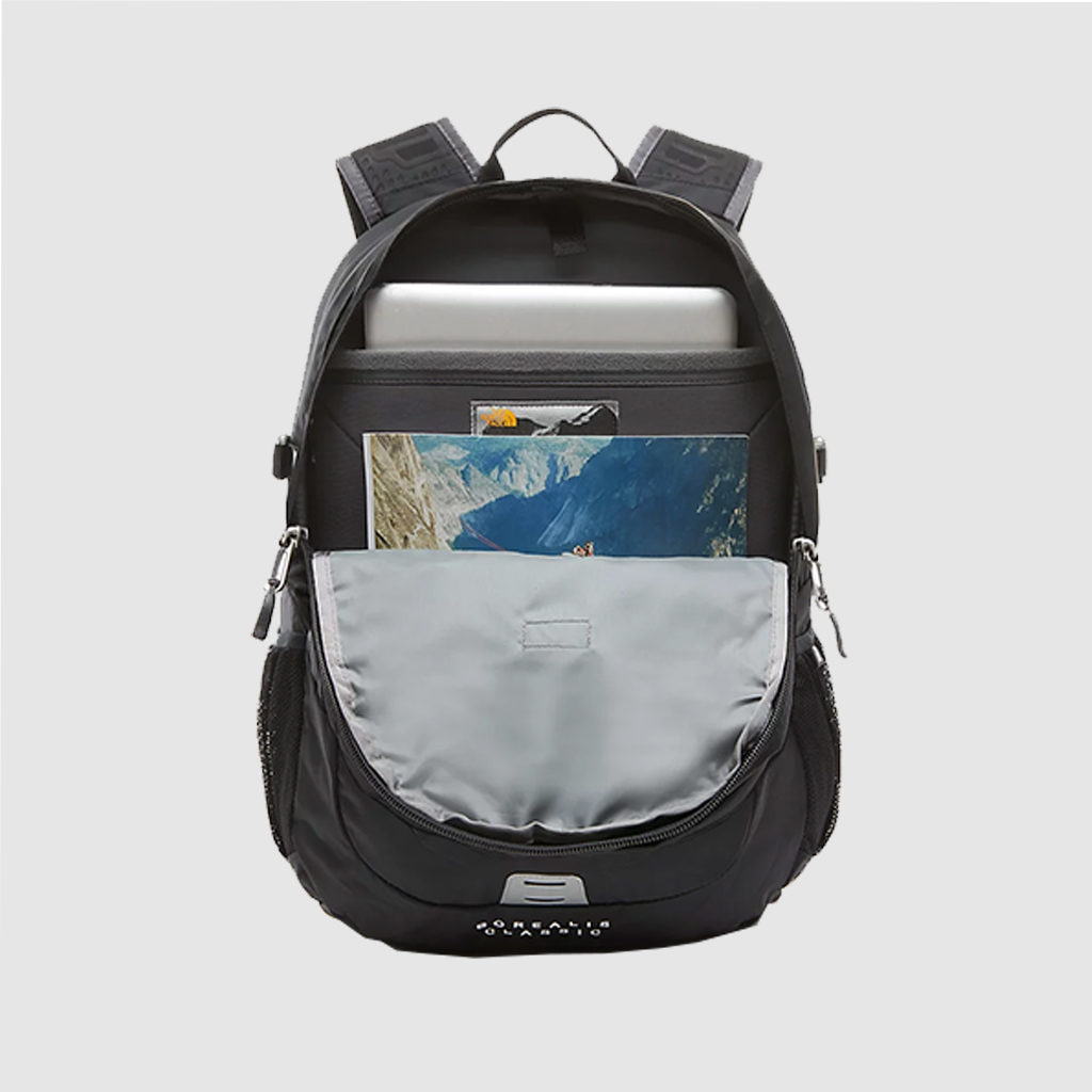 Custom North Face Rucksack with two strong handles, made of polyester