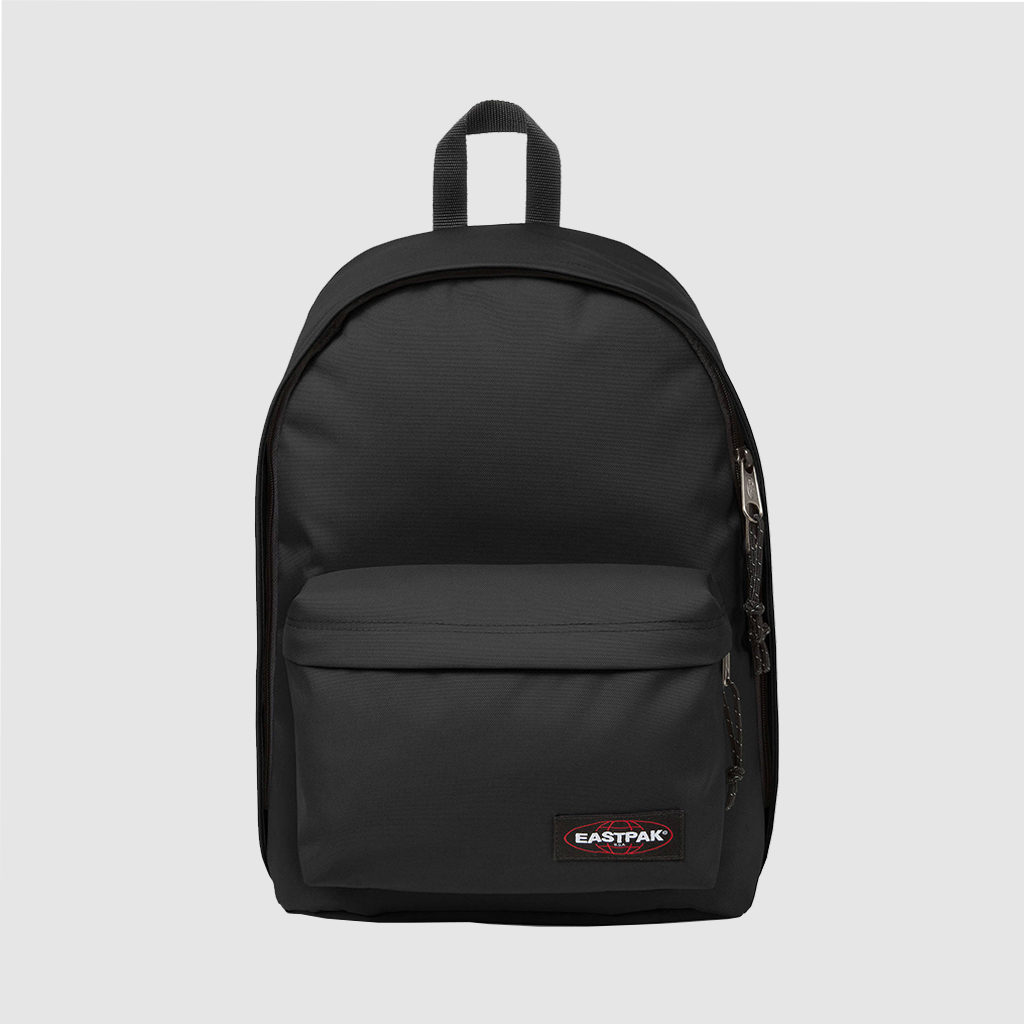 Custom 'Out of Office' by Eastpak, in black with two padded handles and a short handle for carrying