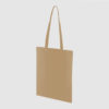 Custom midweight tote, black with long handles, lightweight, made from cotton canvas