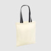 Custom lightweight tote bag with contrasting handles, lightweight bag