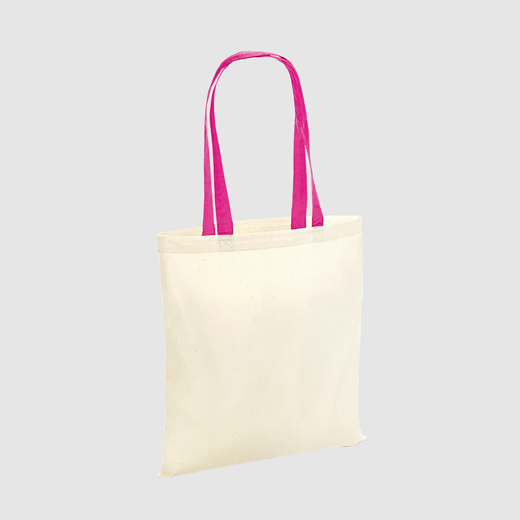 Contrast Binding Tote Bag