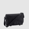 Custom messenger bag with long handles and front zip pockets