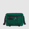 Custom messenger bag with long handles and front zip pockets