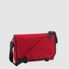 Custom messenger bag with long handles and front zip pockets