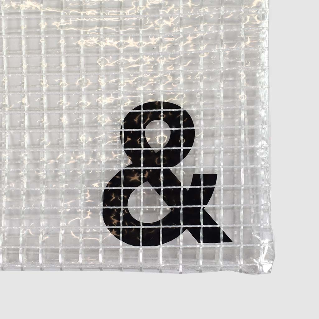 transparent bag with custom print - printed on the inside of the bag
