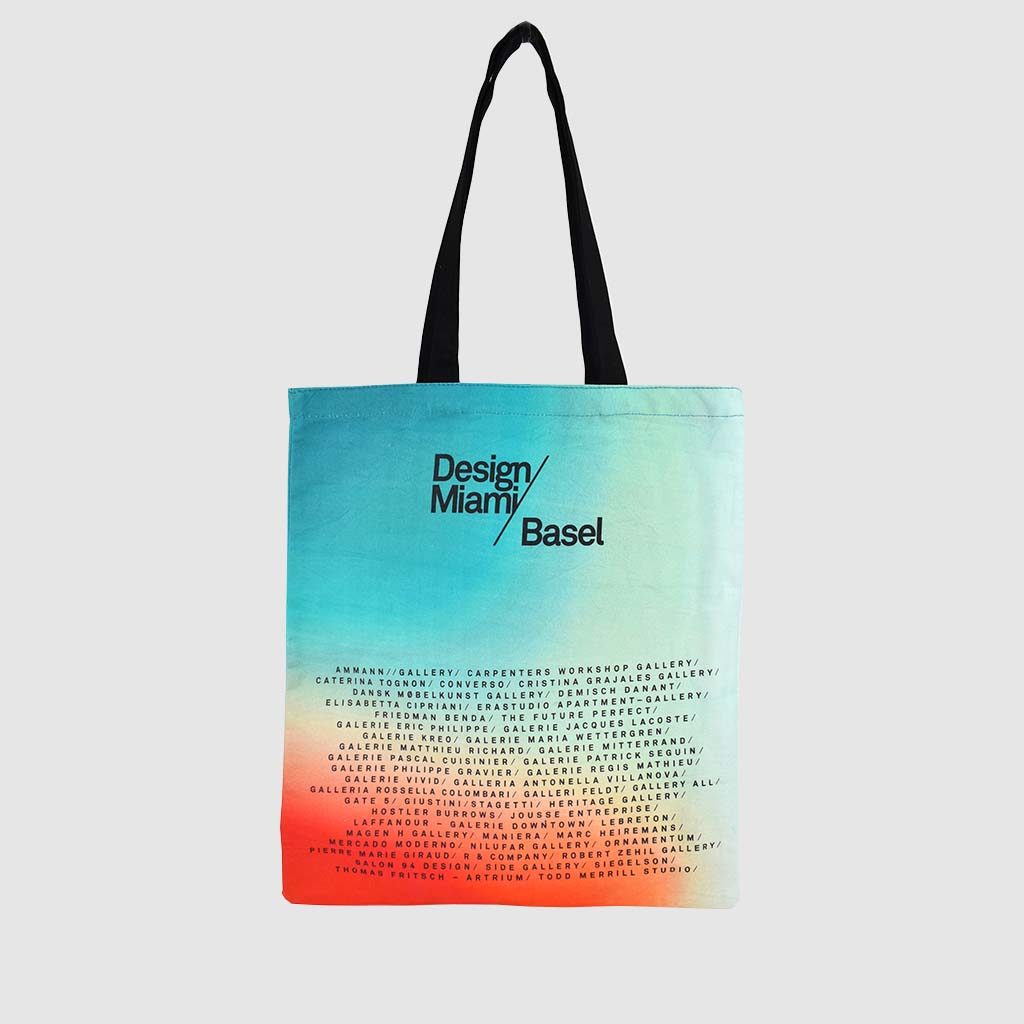 Ombre digital print on tote bag
