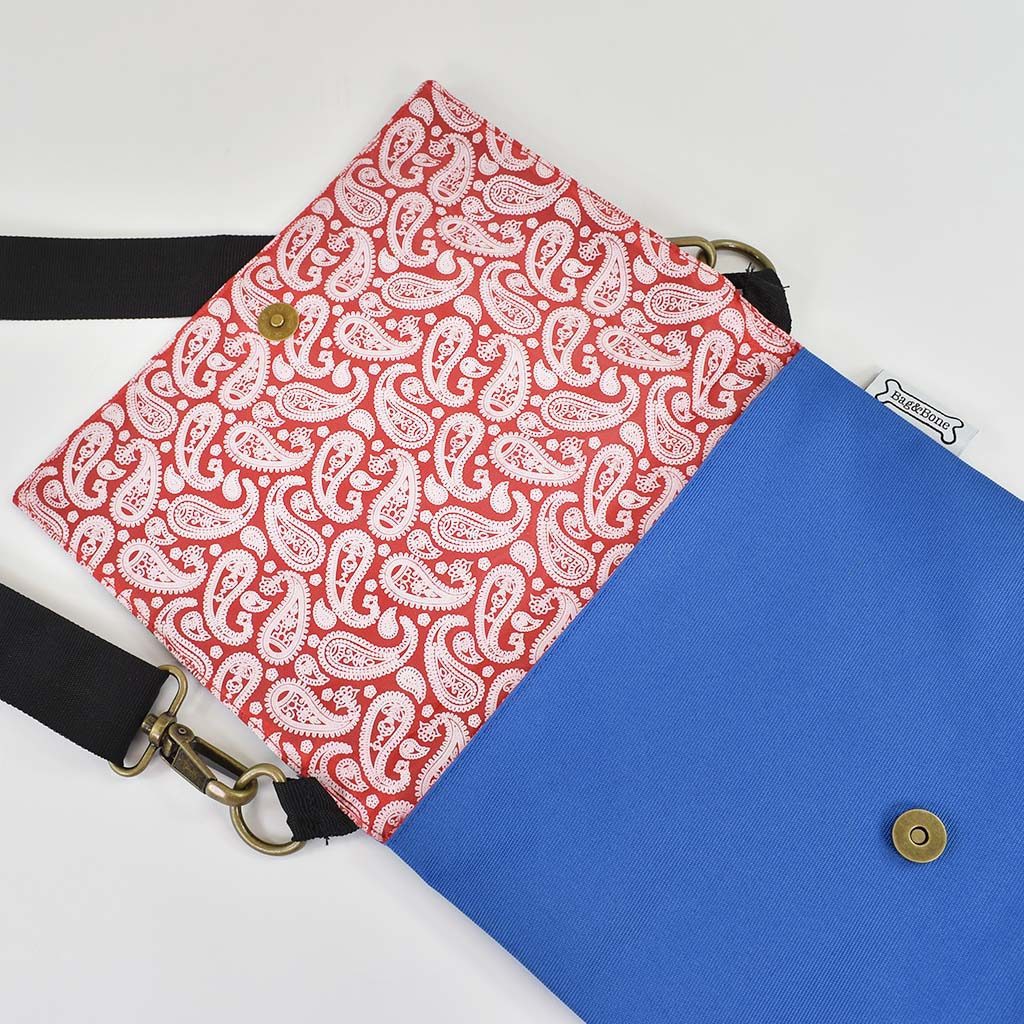 custom cross body bag with flap