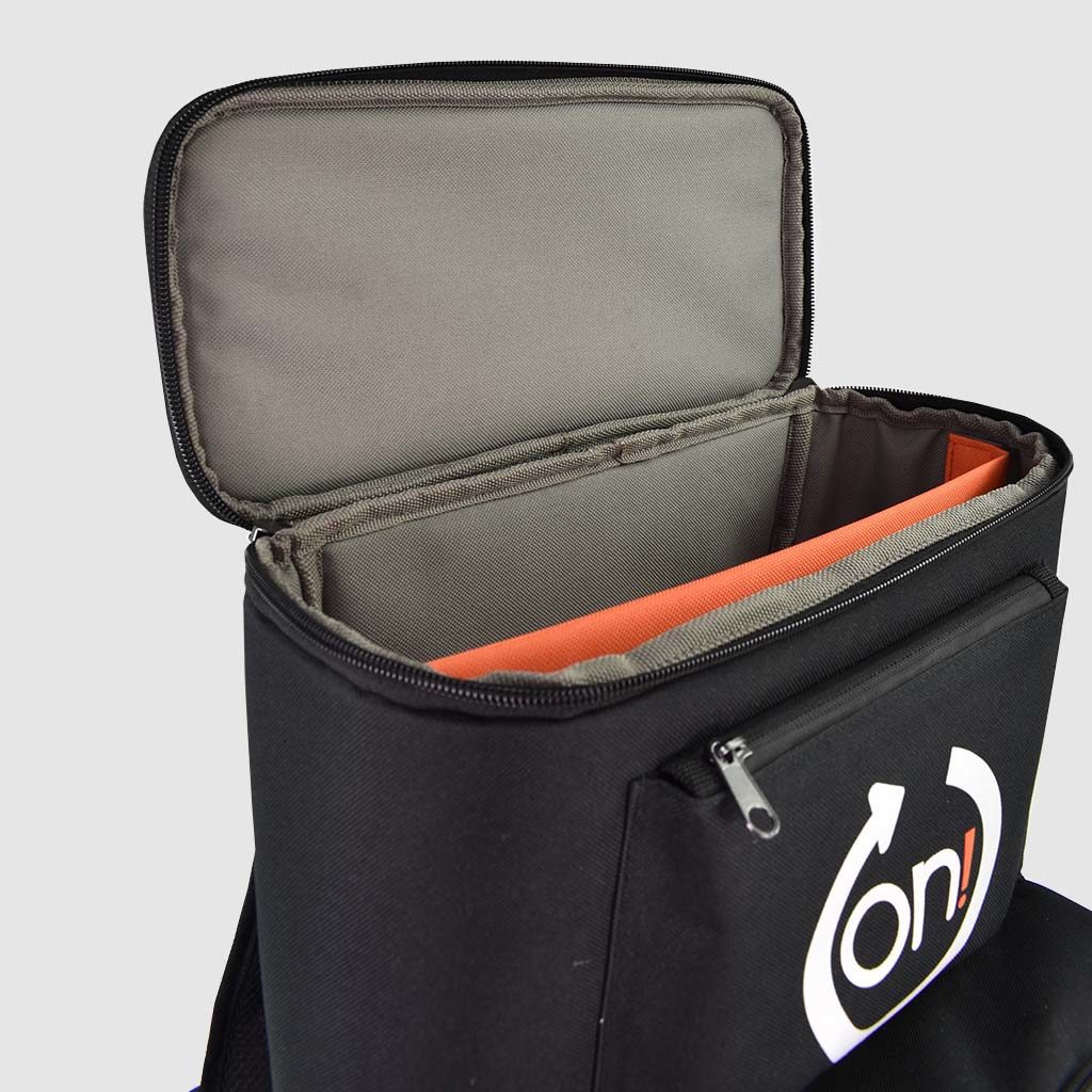 product presentation pack with movable dividers and velcro fastenings