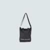 black A4 sling bag with removable shoulder carry strap