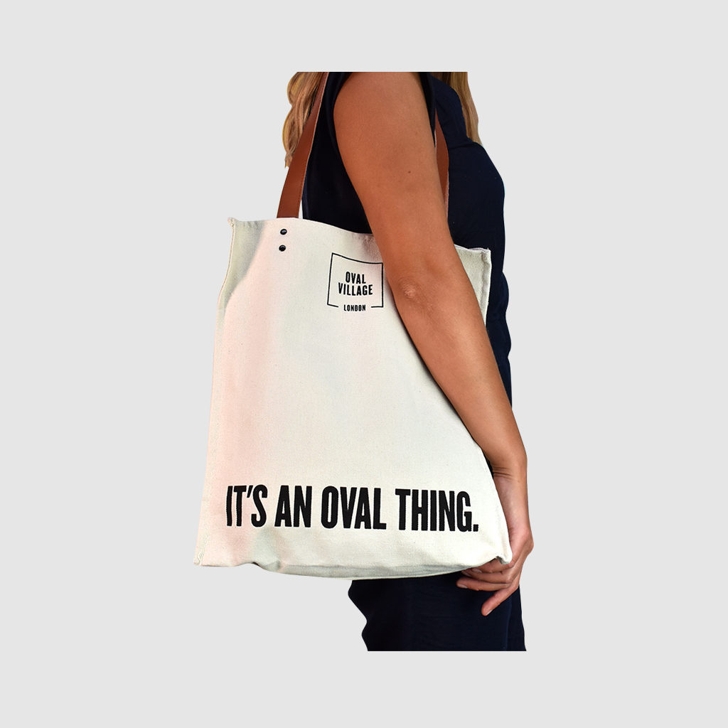 custom made bag in natural canvas