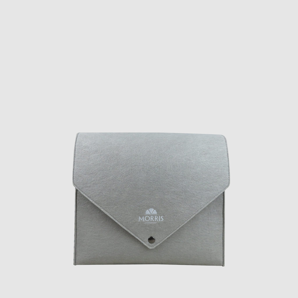 Personalised home owner folder in grey felt A4 size