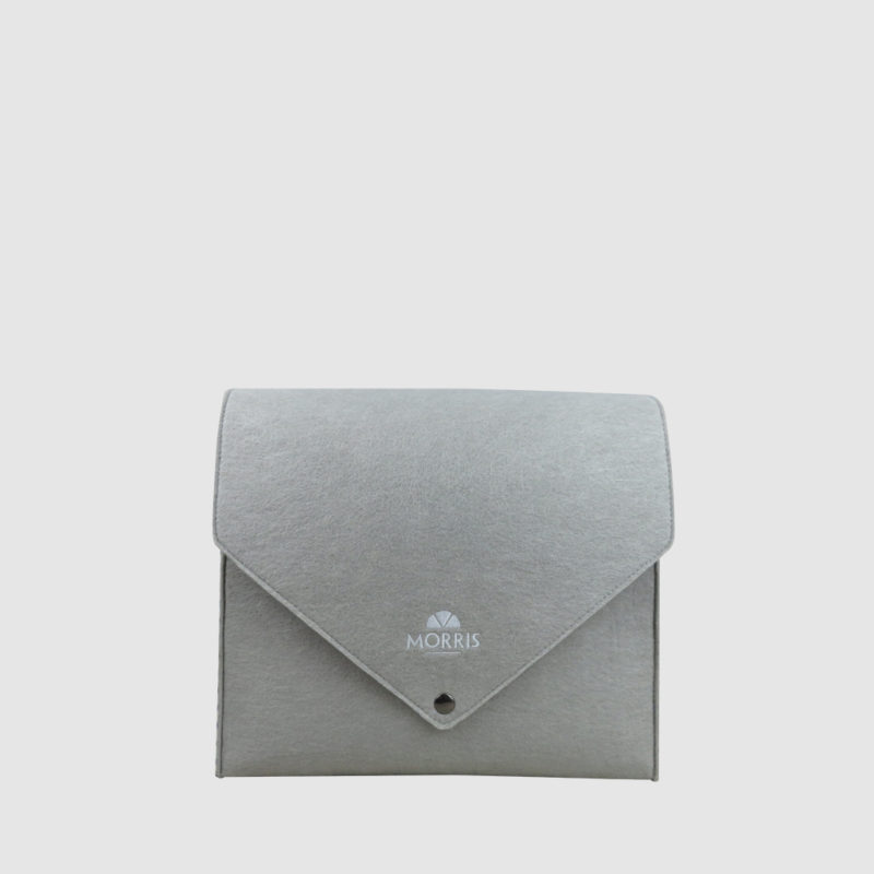 Personalised home owner folder in grey felt A4 size