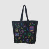 neon print on bag