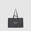 felt bag in grey with Harrods embroidery