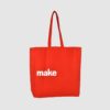 Pantone matched bag with white logo print