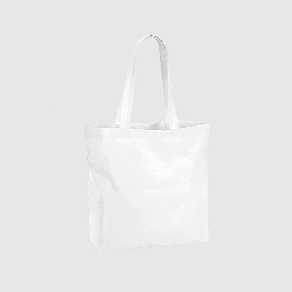 White Recycled Cotton Tote Bag