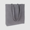 Grey Cotton Tote Shopper Bag