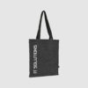 Dark Grey Felt Tote Bag with Digital Print Artwork