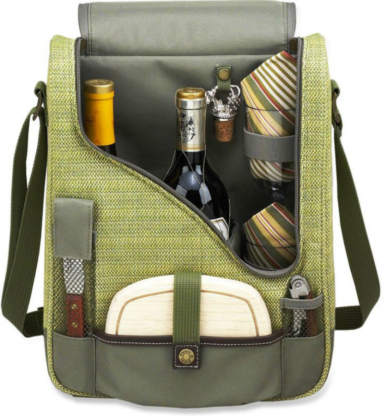 thermal fabrics for bags in this green picnic bag