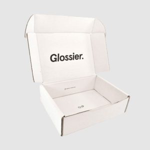 white cardboard green packaging