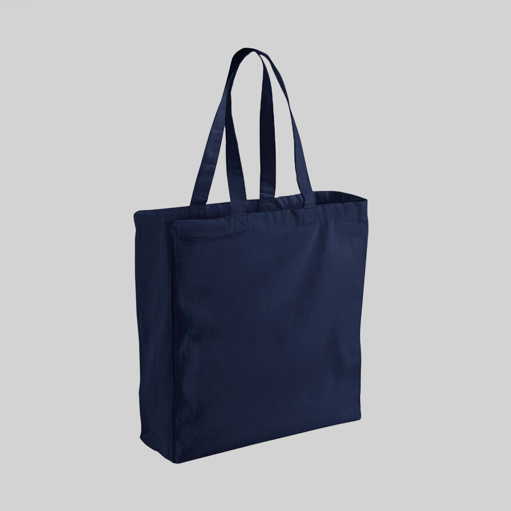 French Navy 8oz Cotton Canvas Classic Shopper