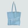 Edge to Edge Tote Bag with Interior Pockets and Popper Closure