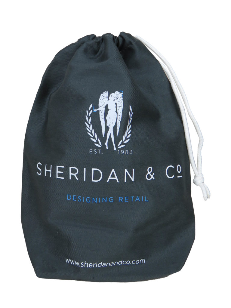 printed drawstring bag