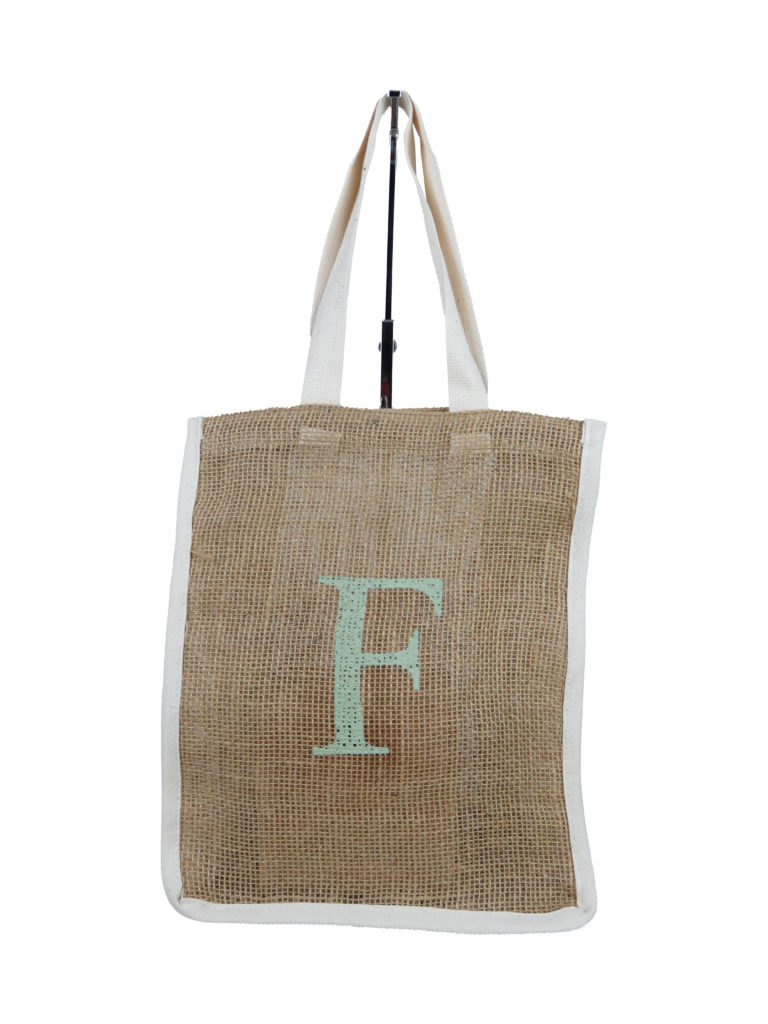 screenprinted jute bag