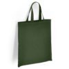 Forest Green Short Handled Shopper Tote Bag