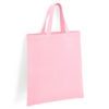 Light Pink Short Handled Shopper Tote Bag