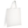 White Short Handled Shopper Tote Bag