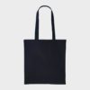 Black Cotton Shopper Tote Bag
