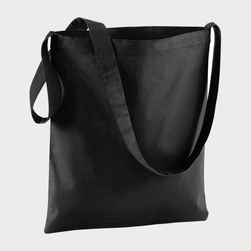 Black Across Body Cotton Sling Bag