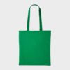 Green Cotton Shopper Tote Bag