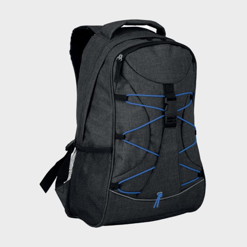 Grey/Black Backpack Front with Glow in the Dark Straps