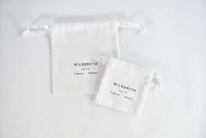 Wildsmith White Drawstring Bags