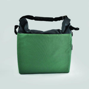 front view of cool bag with handles closed