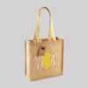 brown tote bag with cotton web handles